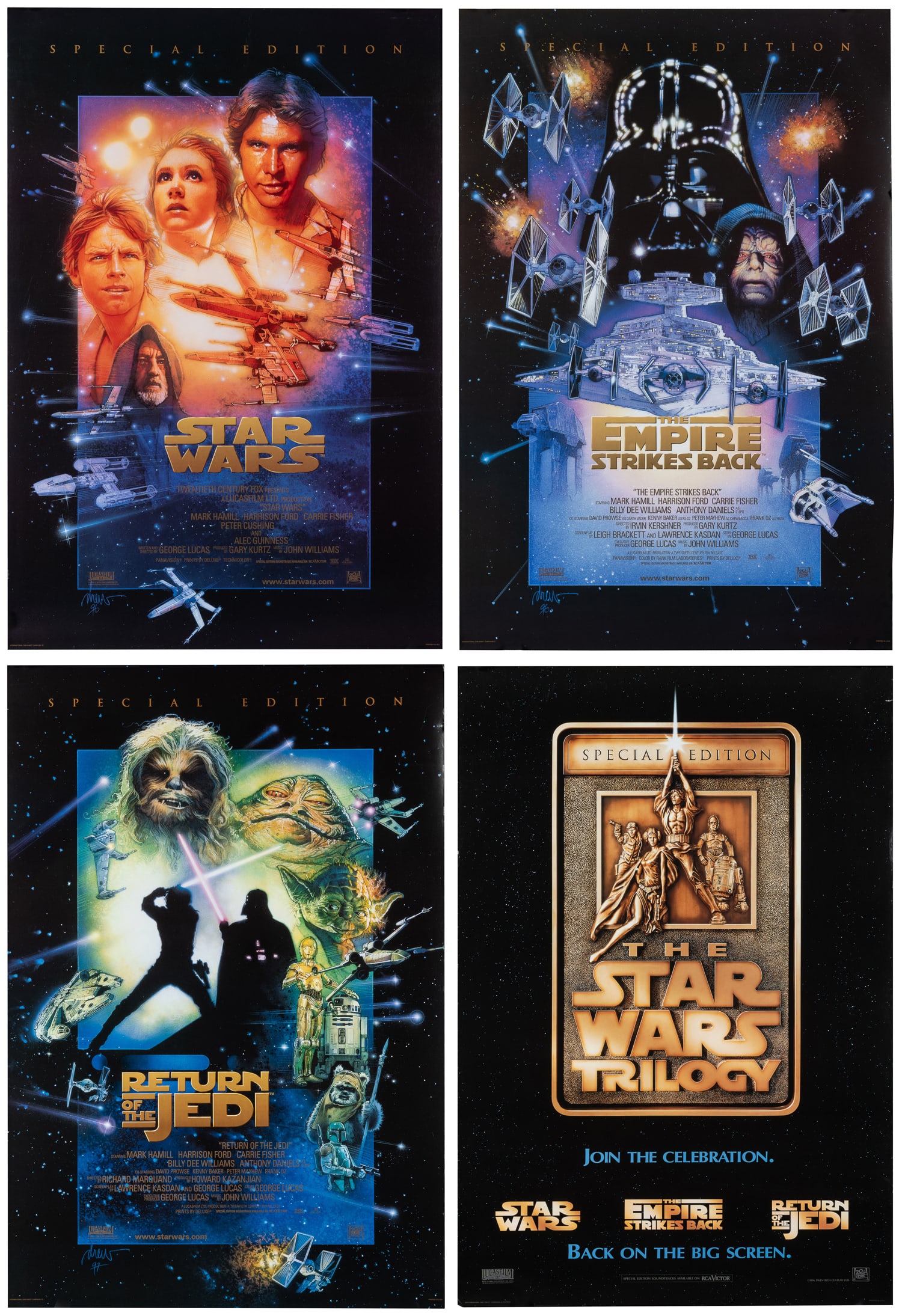 Special Edition Star Wars Original Trilogy Posters. 20th Century Fox, 1997. (1 of 5)