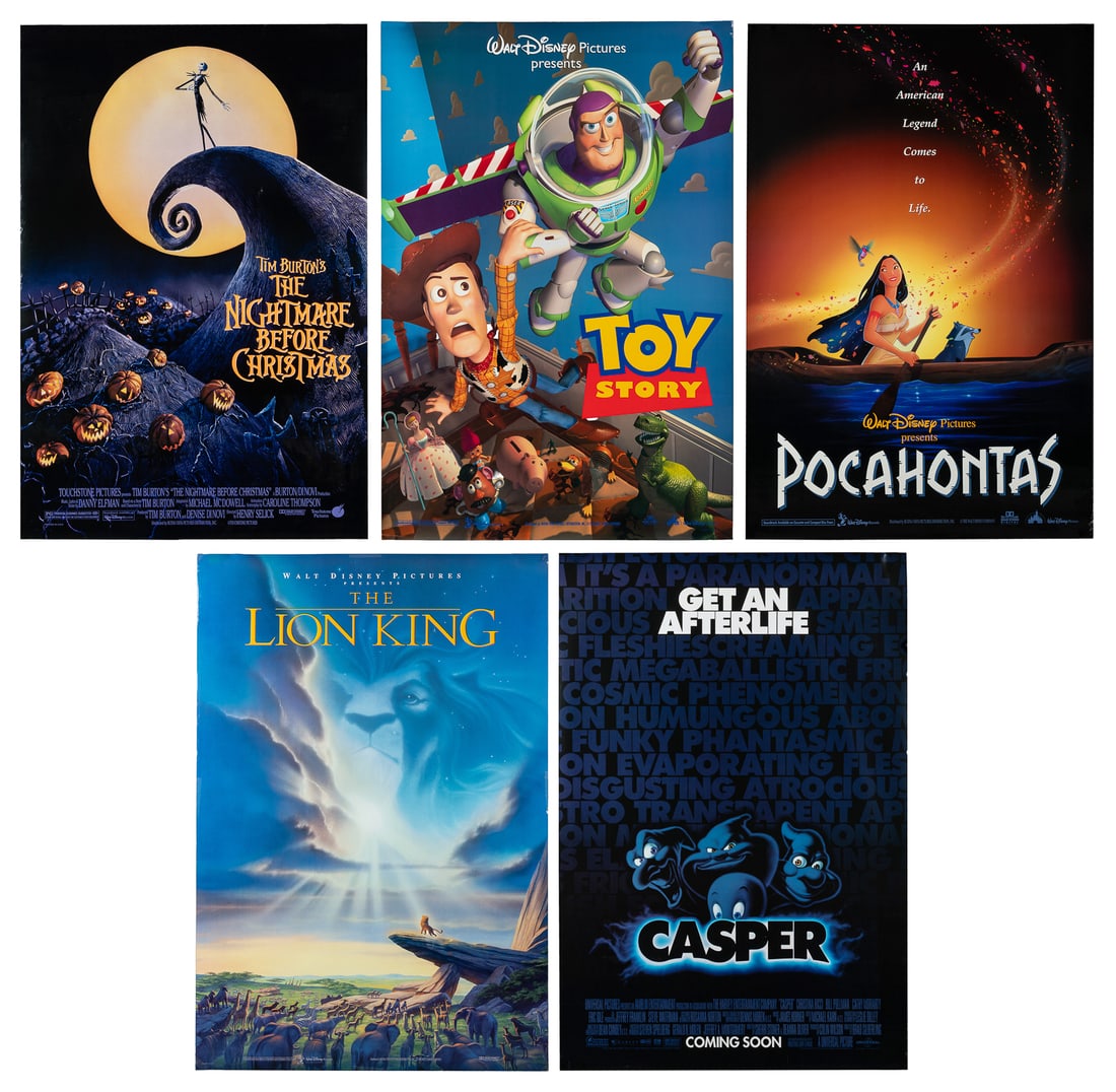 Collection of Children's Animated and Live Action Film Posters. 1990s - 2000s. (1 of 6)