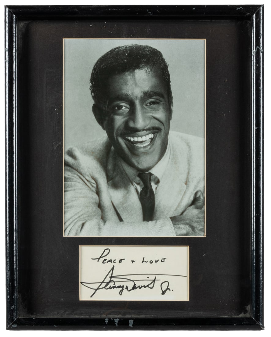 [DAVIS, Sammy Jr. (1925-1990)]. Framed Sammy Davis Jr. Photograph and Signature. (1 of 1)