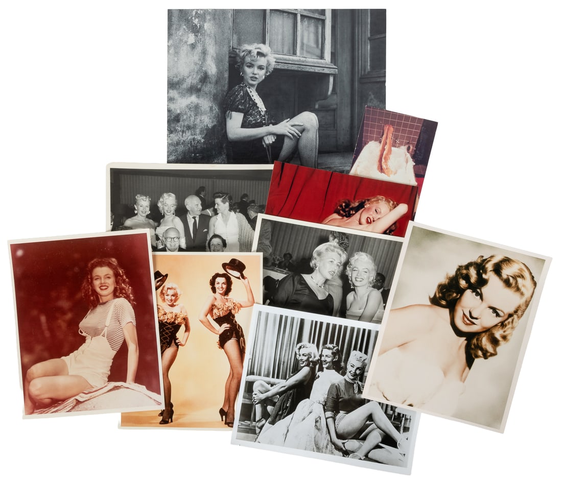 [MONROE, Marilyn (1926-1962), subject]. Group of 13 Photographs and 7 Postcards. [V.p., ca. 20th (1 of 1)