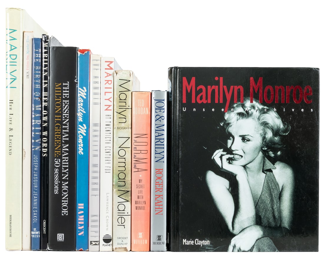 [MONROE, Marilyn (1926-1962), subject]. Group of 18 Modern Firsts or Early Editions About Marilyn (1 of 1)