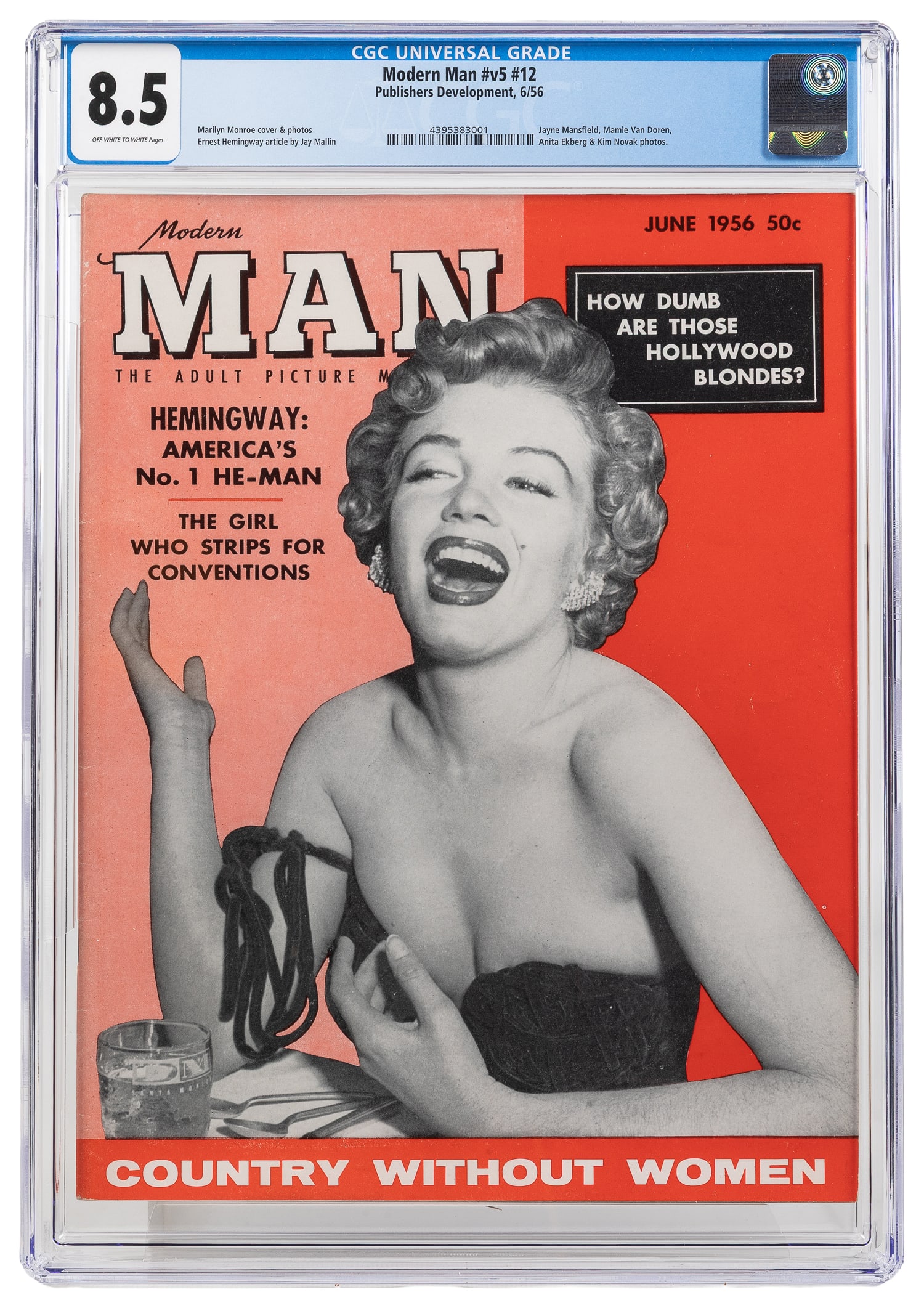 [MONROE, Marilyn (1926-1962)]. Modern Man V5 #12 CGC 8.5. (1 of 1)