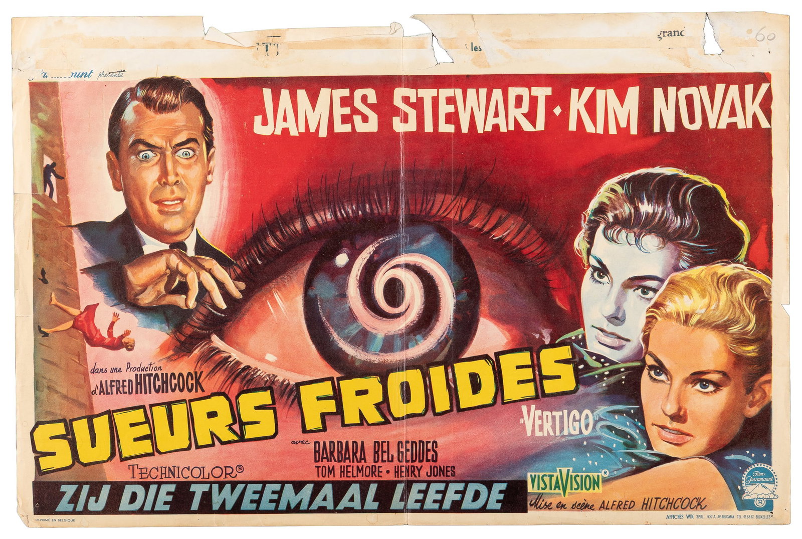 Vertigo ("Sueurs Froides"). Paramount Pictures, 1958. (1 of 1)