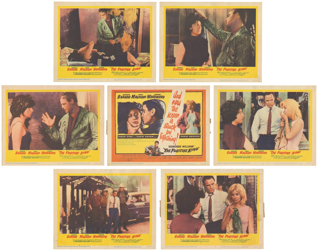 The Fugitive Kind. Lobby card set of 8. (1 of 8)