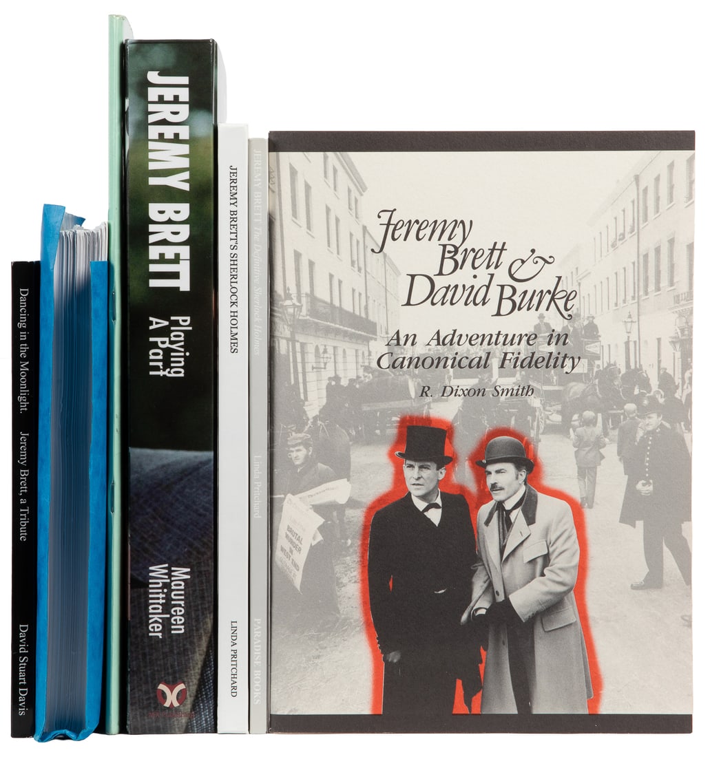 [SHERLOCK HOLMES]. [BRETT, Jeremy (1933-1995), subject]. Group of 8 Books About Brett as Sherlock (1 of 2)