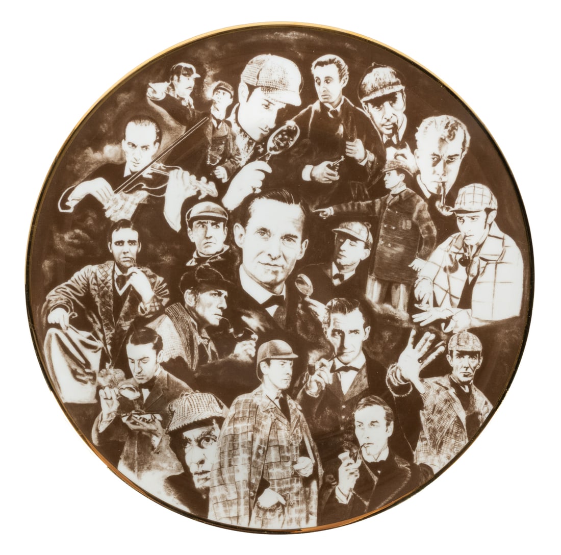 [SHERLOCK HOLMES]. [BRETT, Jeremy (1933-1995), subject]. Commemorative Plate Featuring Jeremy Brett (1 of 1)
