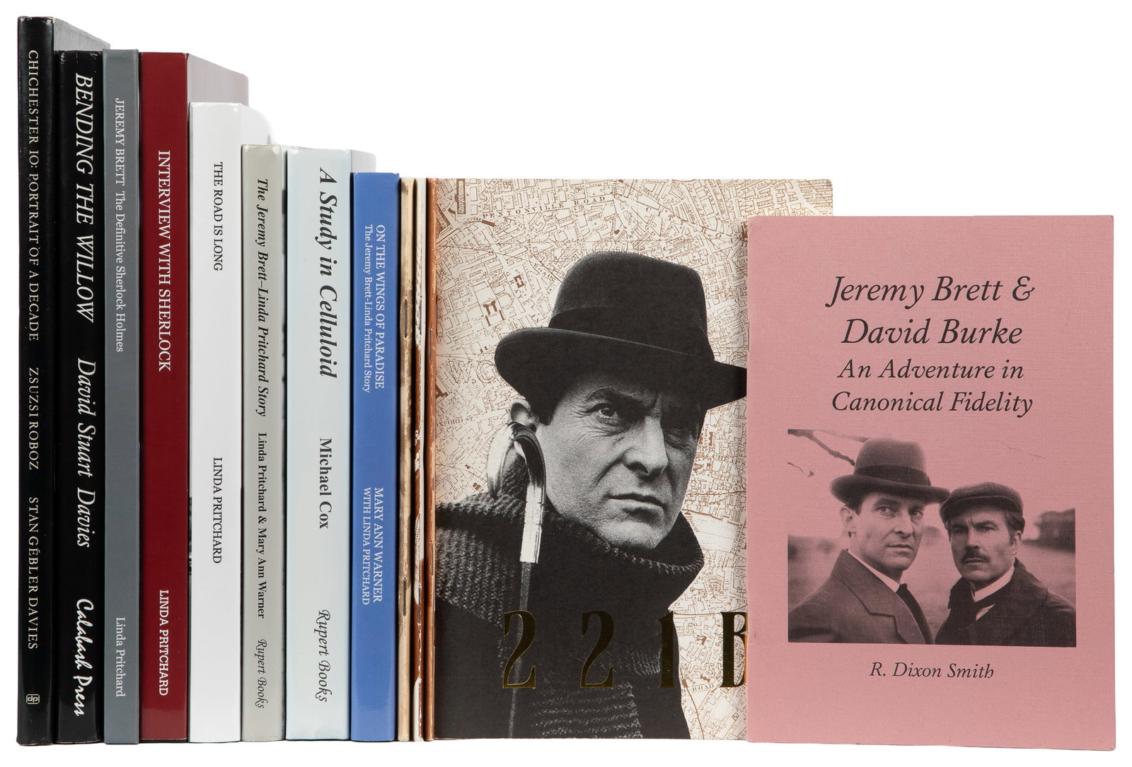 [SHERLOCK HOLMES]. [BRETT, Jeremy (1933-1995), subject]. Group of 15 Books or Booklets About Brett (1 of 1)