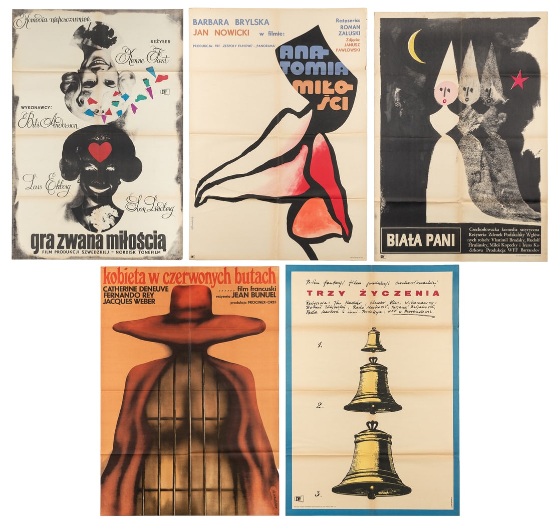 10 Polish Language Movie Posters. (1958-1974). (1 of 6)