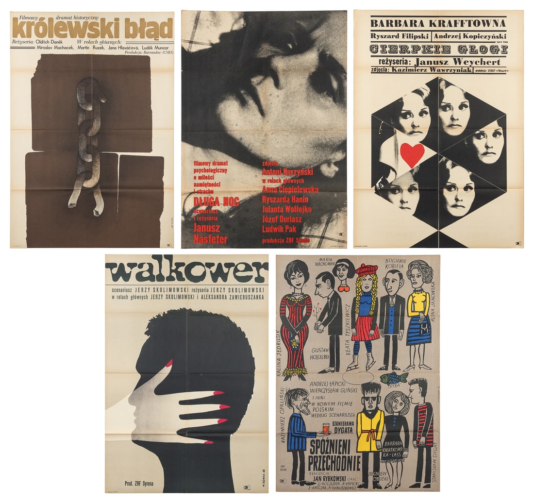 Group of 10 Polish Language Film Posters from the 1960s. ‚Äã‚Äã (1 of 6)