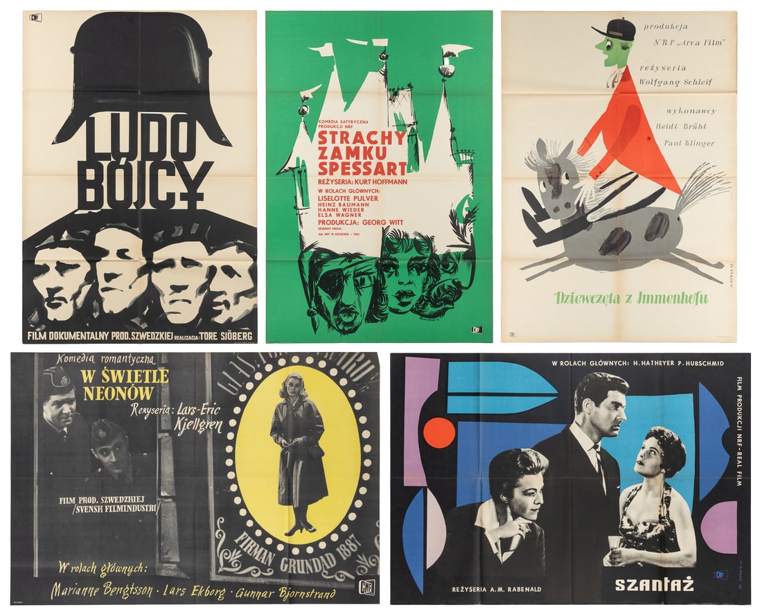 Group of 10 Polish Language Movies from the 1950s and 1960s. (1 of 6)