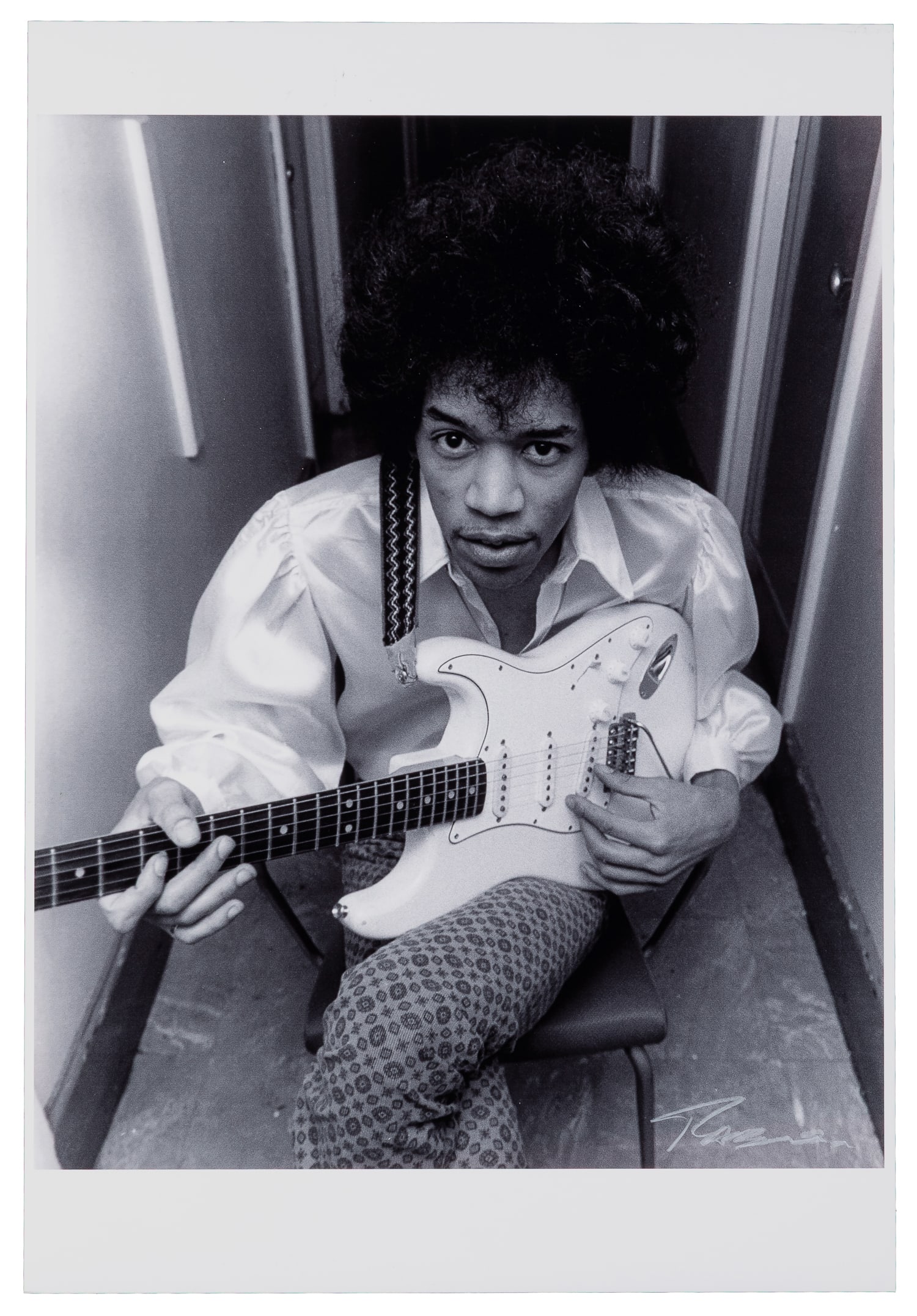 [HENDRIX, Jimi (1942-1970), subject]. [RABANNE, Roberto (b. 1948), photographer]. Large Black and (1 of 1)