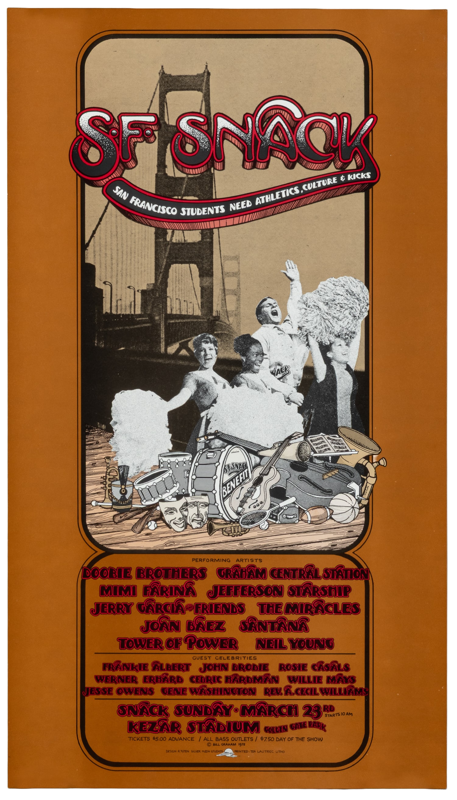 TUTEN, Randy (b.1946). San Francisco SNACK Poster. 1975. (1 of 1)