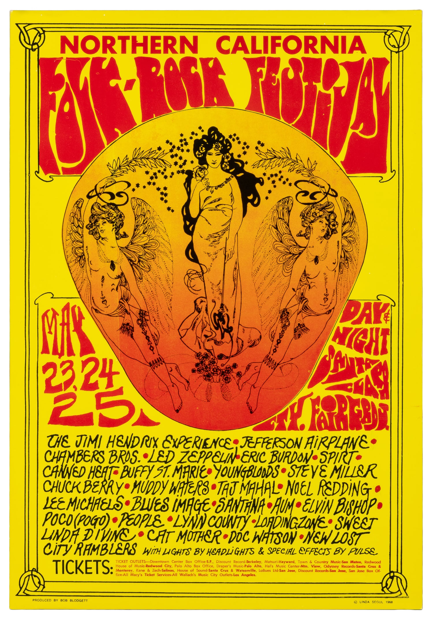 SEGUL, Linda. Northern California Folk-Rock Festival. 1968. (1 of 1)