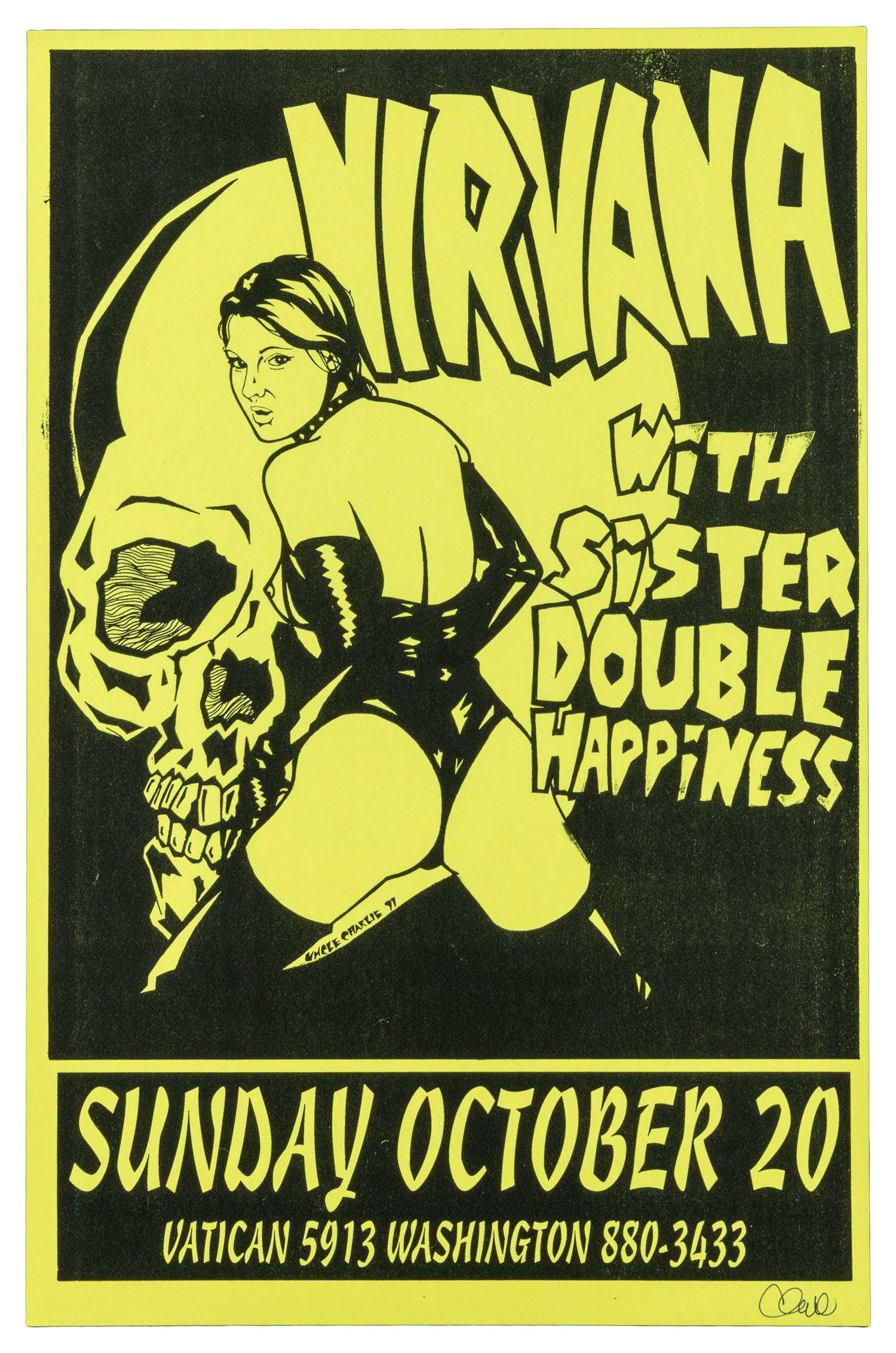 HARDWICK, Charlie (Uncle Charlie, b.1969). Nirvana / with Sister Double Happiness. 1991. (1 of 1)