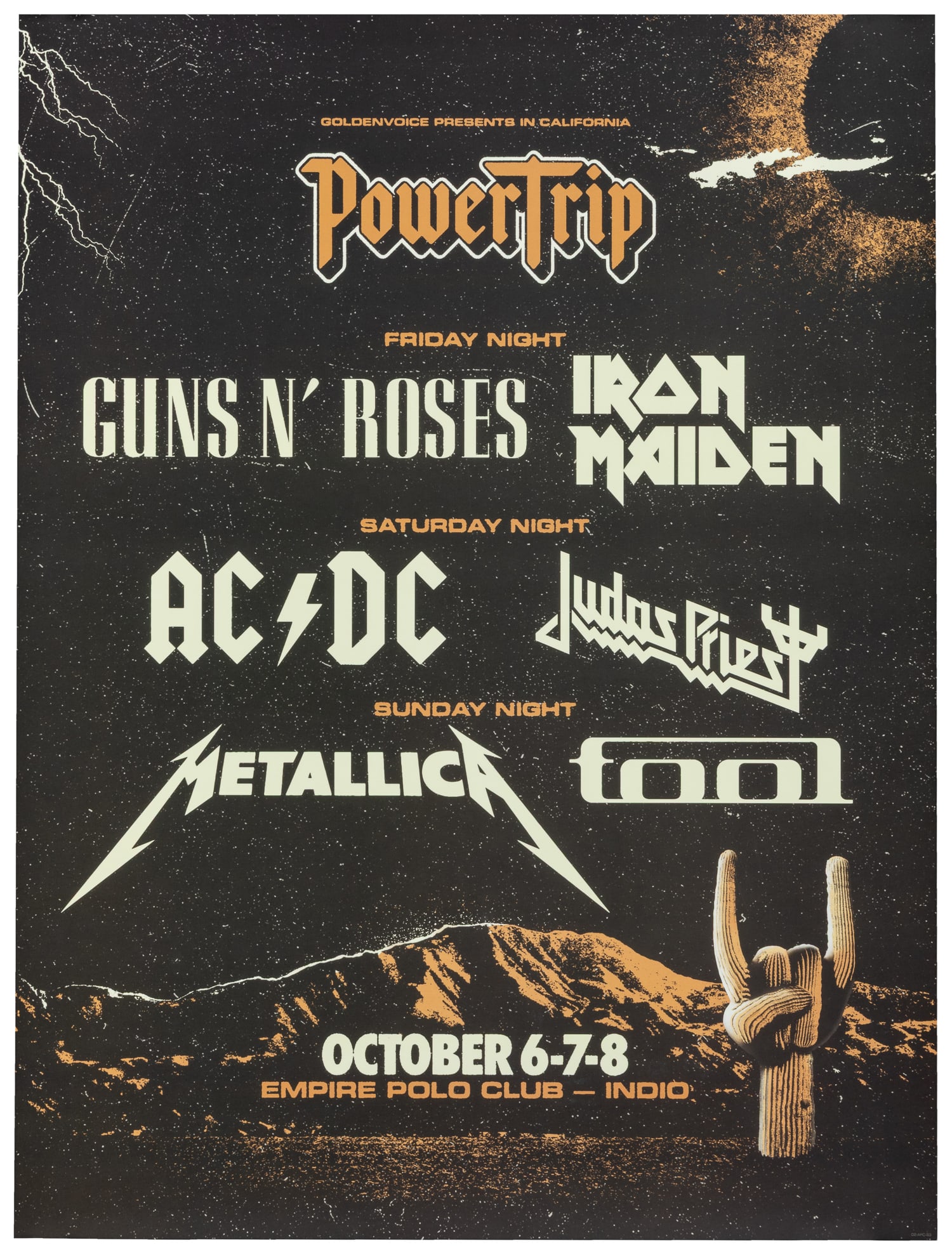 BANNON, Jacob (b.1976). Power Trip Music Festival Poster. 2023. (1 of 1)