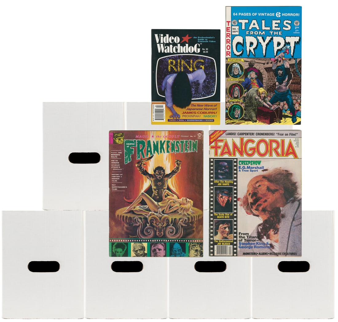 [HORROR]. Large Group of Horror & Sci-Fi Magazines and Comics (approx. 700 issues). [V.p., ca. (1 of 5)