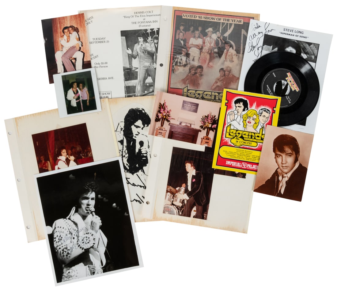 Las Vegas Elvis Impersonator Fan Archive. Circa 1980s. (1 of 2)