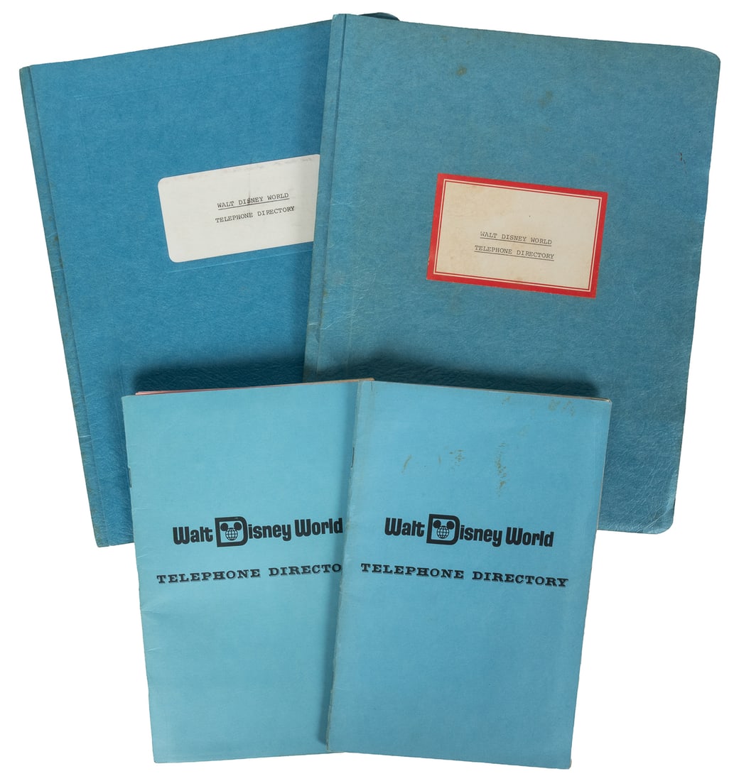 Four Walt Disney World Telephone Directories. 1971-1972. (1 of 2)