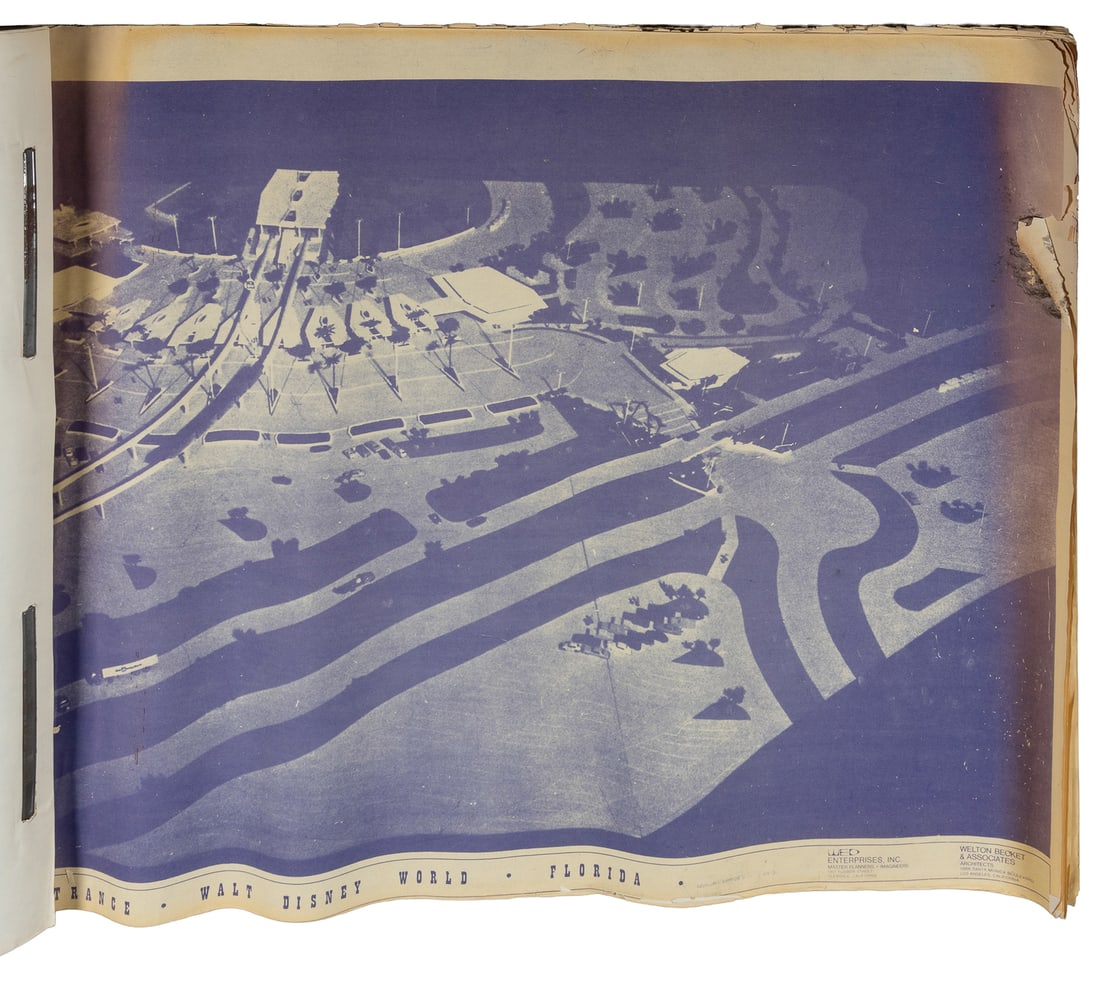 Walt Disney World Main Entrance Plans, approximately 100 pages. 1970. (1 of 1)