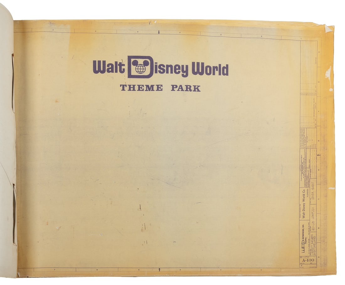 Walt Disney World Adventureland and Liberty Square Blueprints, approximately 200 pages. 1970. (1 of 3)