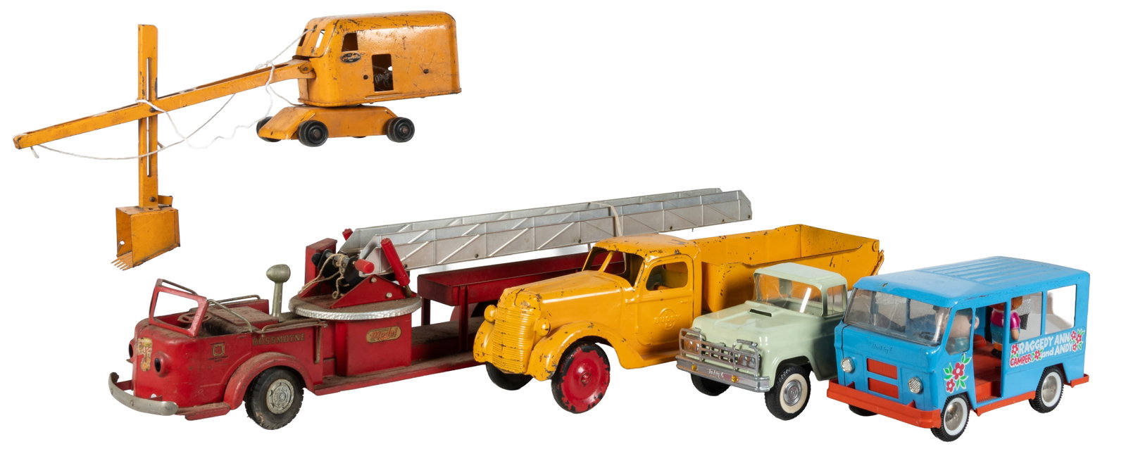 [TOYS]. Group of 12 Diecast and Pressed-Steel Toy Cars. Circa 1950s-1970s. (1 of 2)