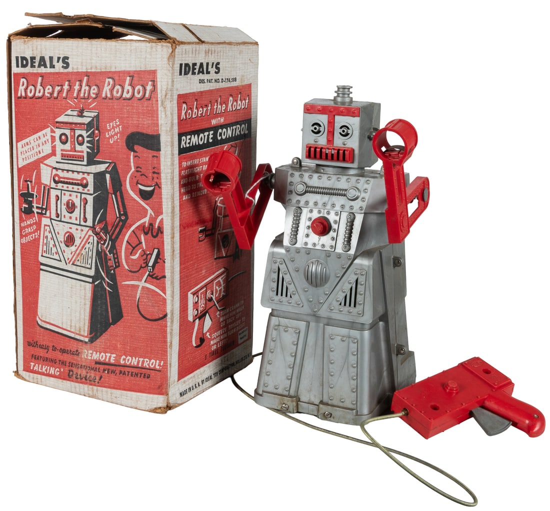 [TOYS]. Robert the Robot #4049 with Box. New York: Ideal Toy Corporation, [1956]. (1 of 1)