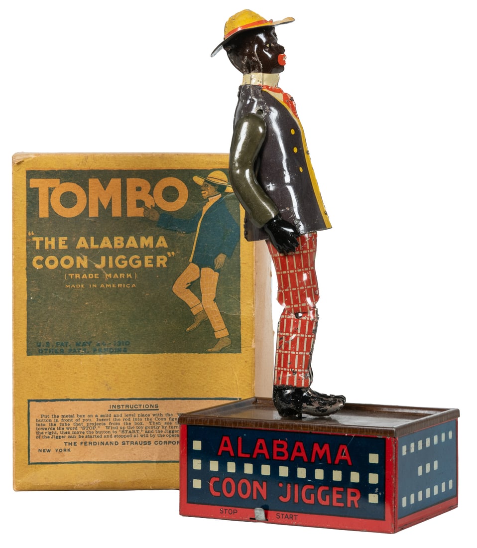 Ferdinand Strauss Tombo the Alabama Coon Jigger wind-up toy with box. (1 of 2)