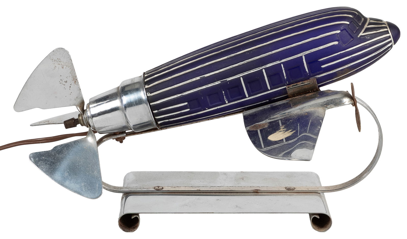 Art Deco airplane table lamp. (1 of 2)