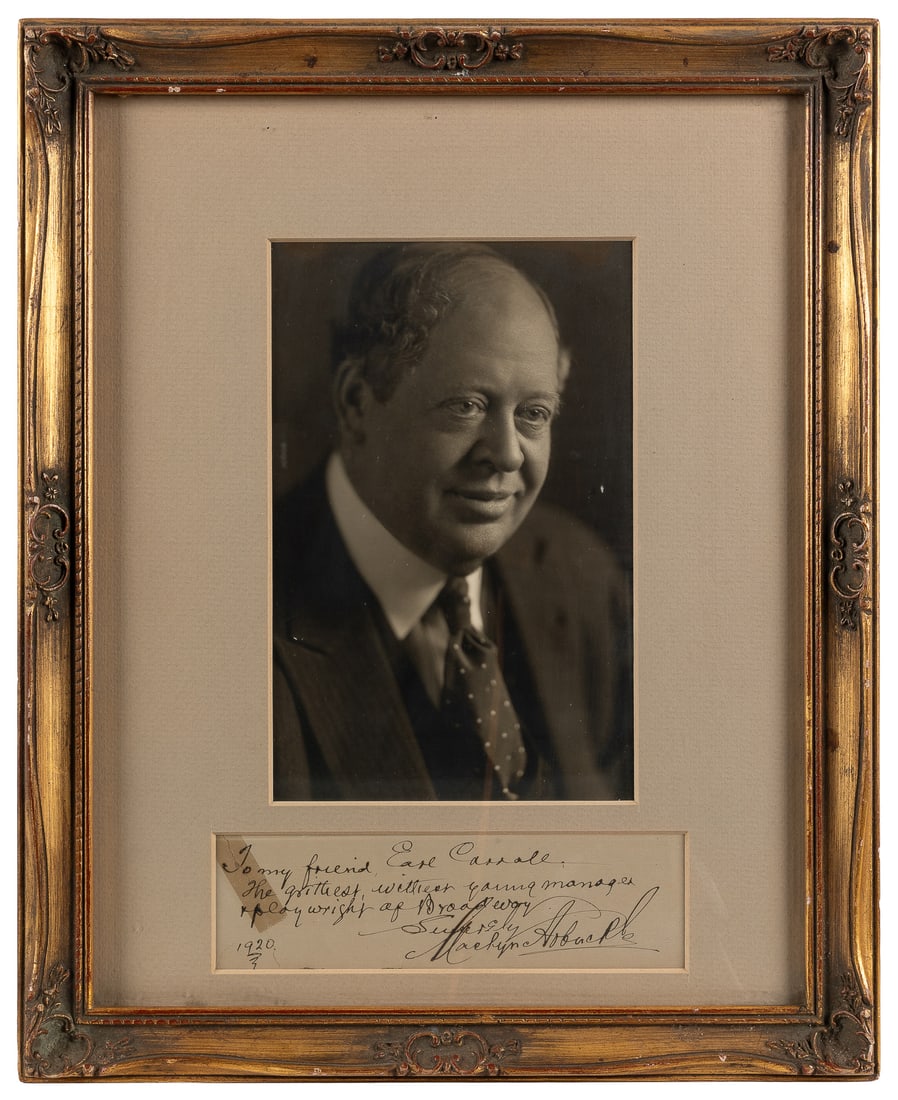 Earl Carroll Vanities Script (1931) and Portrait of Maclyn Arbuckle Inscribed to Carroll (1920), (1 of 2)