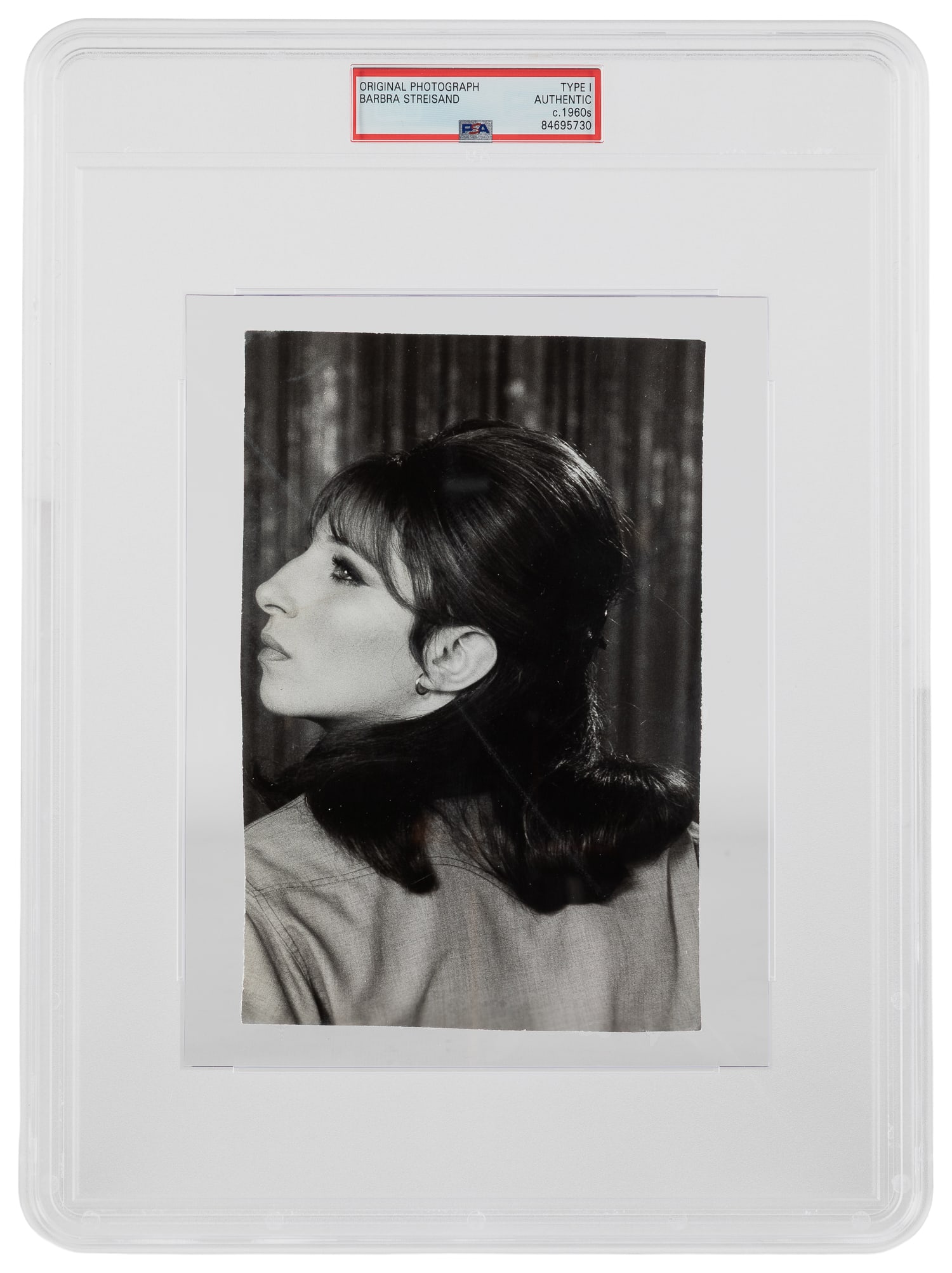 Barbra Streisand Photograph (PSA Type I). Circa 1960s. (1 of 1)