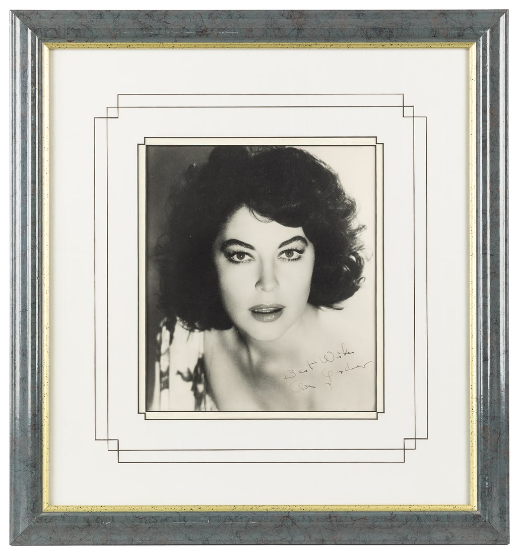 GARDNER, Ava (1922-1990). Signed Photo. [N.p., ca. 20th century]. (1 of 1)