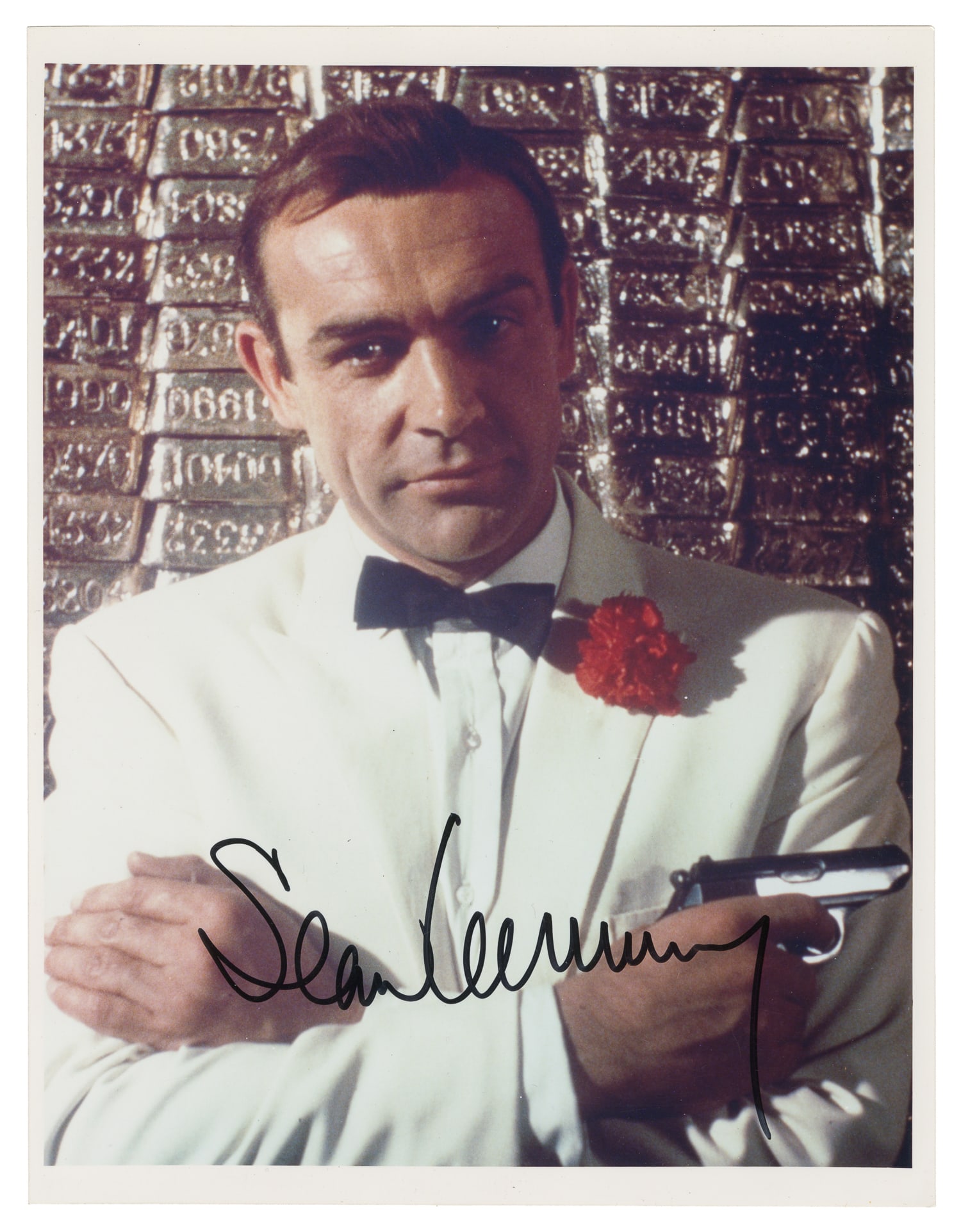 CONNERY, Sean (1930-2020) and COSTNER, Kevin (b. 1955). Pair of Signed Photographs. [N.p., ca. 20th (1 of 2)