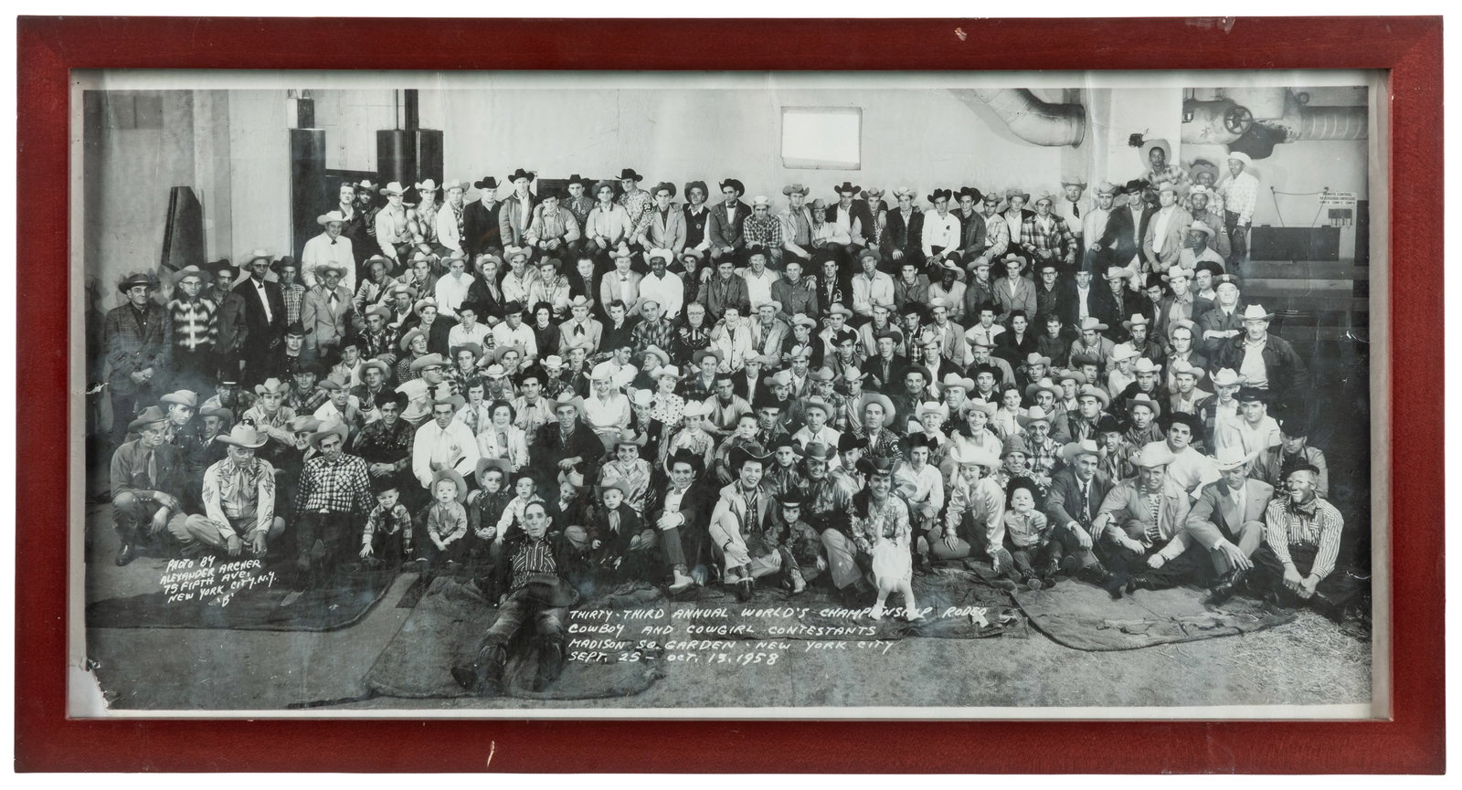 Thirty-Third Annual World's Championship Rodeo Cowboy and Cowgirl Contestants / Madision Sq. Garden, (1 of 1)