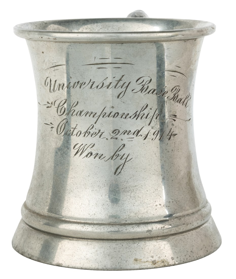 Manning, Bowman & Co. silverplate 1914 baseball trophy. (1 of 2)