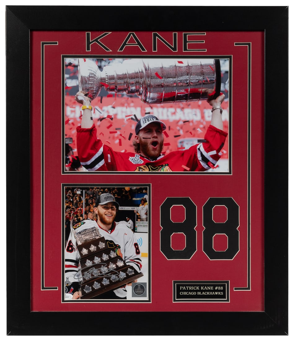 Patrick Kane signed photo (JSA), framed. (1 of 1)