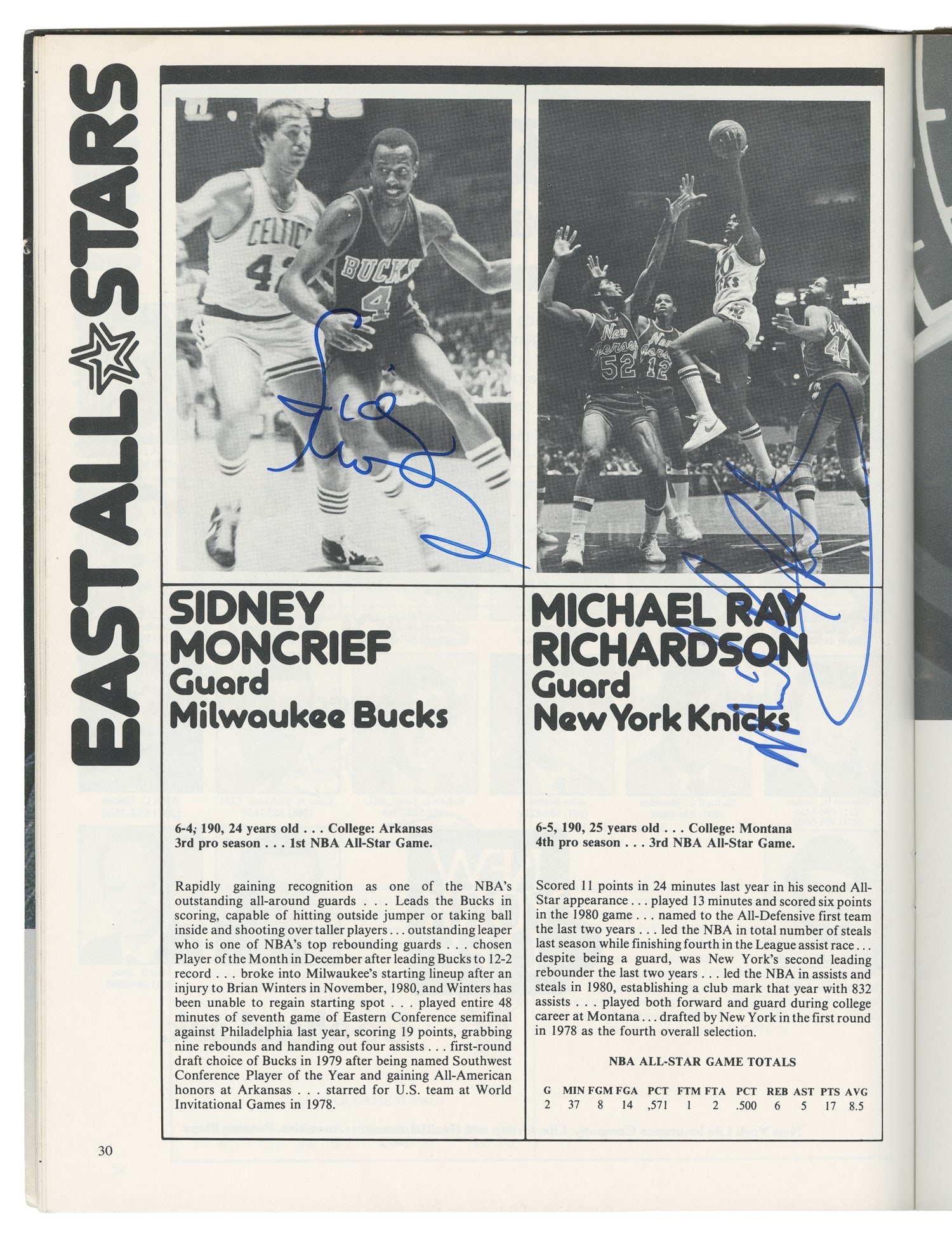 1982 NBA All-Star Game Official Program, with several autographs. (1 of 2)