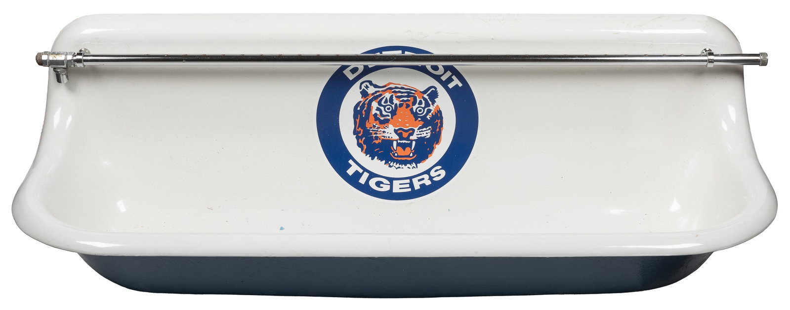 Tiger Stadium (Detroit) urinal trough.: Tiger Stadium (Detroit) urinal trough. One of a number of urinals from Tiger Stadium which were sold after the ballpark closed. Reglazed/repainted.45 15 x 8".Requires third-party transportation.