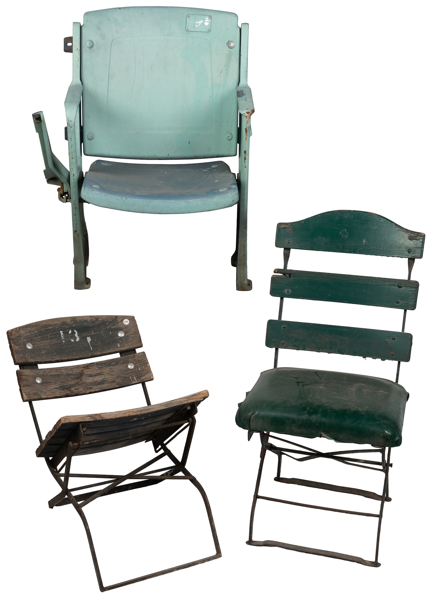 Tiger Stadium / Briggs Stadium three stadium chairs. (1 of 5)