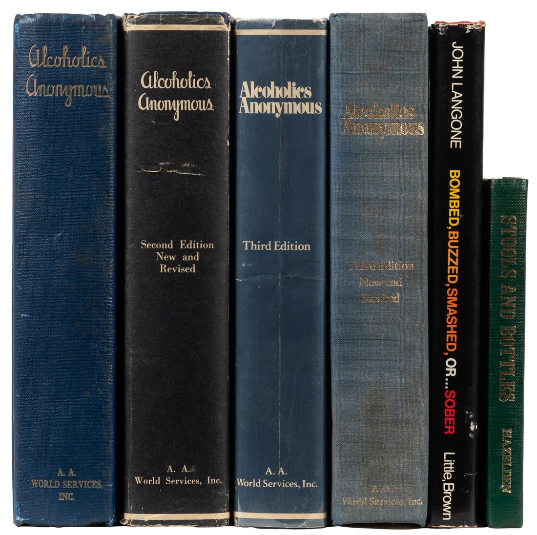 [ALCOHOLICS ANONYMOUS]. Group of 4 Reprints of Alcoholics Anonymous, Plus 2 Other Titles Related to (1 of 2)