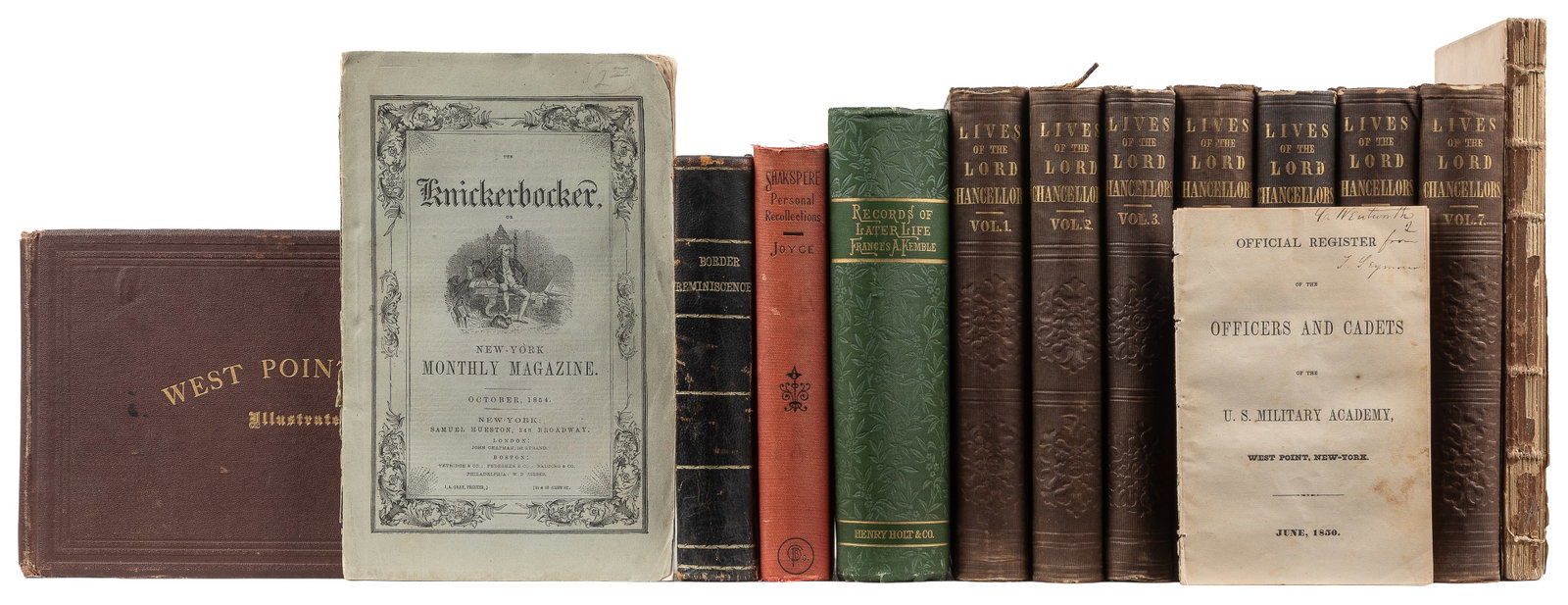 [AMERICANA]. Group of 11 Titles in 17 Volumes and Three Signed Letters by American Politicians (1 of 1)