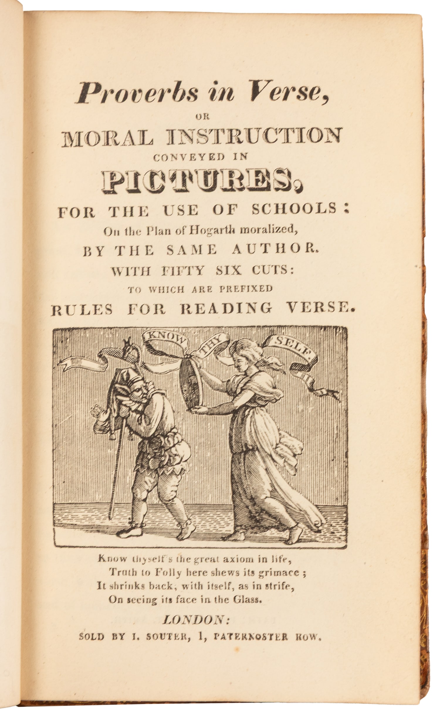 [BEWICK, John (ca. 1760-1795), illustrator]. [TRUSLER, John (1735-1820)]. Proverbs in Verse, or (1 of 2)