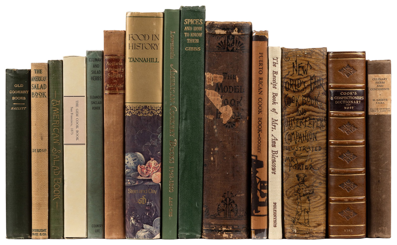 [COOKERY]. Group of 41 Cookbooks, Research, and Reference. [V.p., 1723-1969].: [COOKERY]. Group of 41 Cookbooks, Research, and Reference. [V.p., 1723-1969]. Including:NOTT, John. The Cook's and Confectioner's Dictionary: Or, the Accomplish'd Housewife's Companion...London: C. Ri