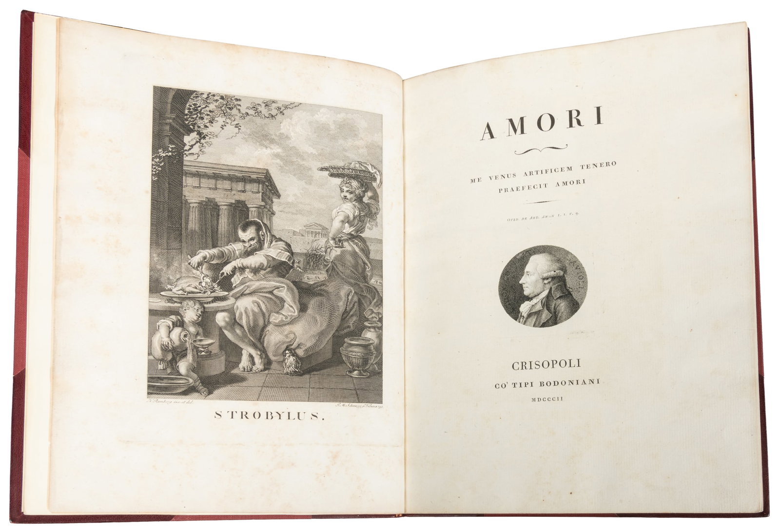 [EROTICA]. [SAVIOLI, Ludovico Vittorio (1729-1804)] Amori. Crispoli [i. e. Parma] Co' tipi (1 of 2)