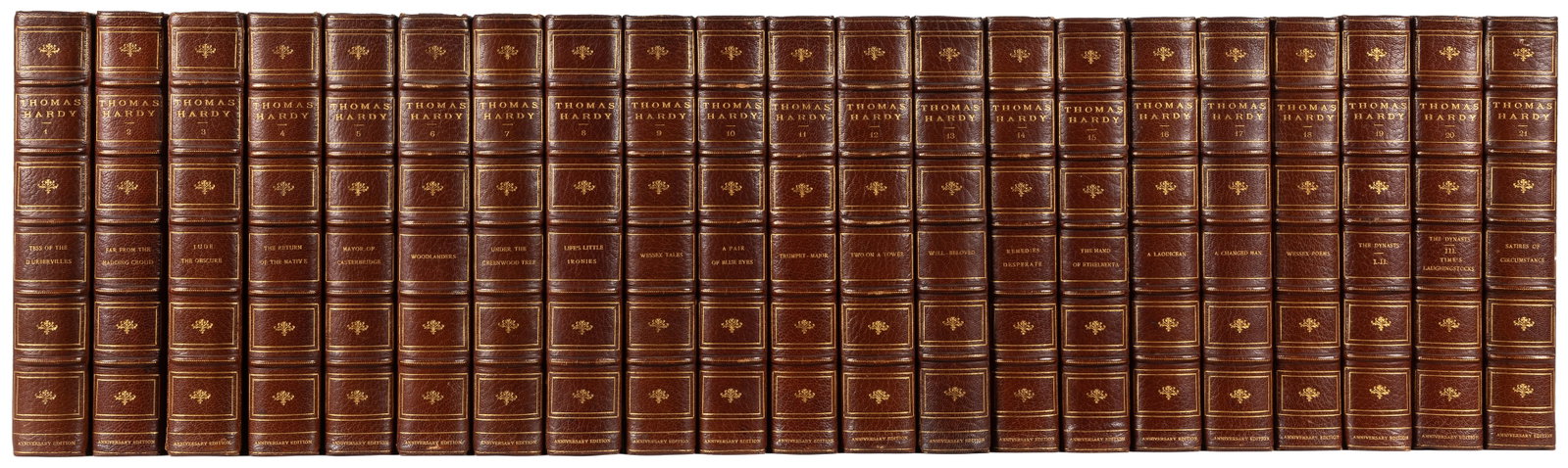 [FINE BINDINGS AND SETS]. HARDY, Thomas (1840-1928). The Writings of Thomas Hardy in Prose and (1 of 1)