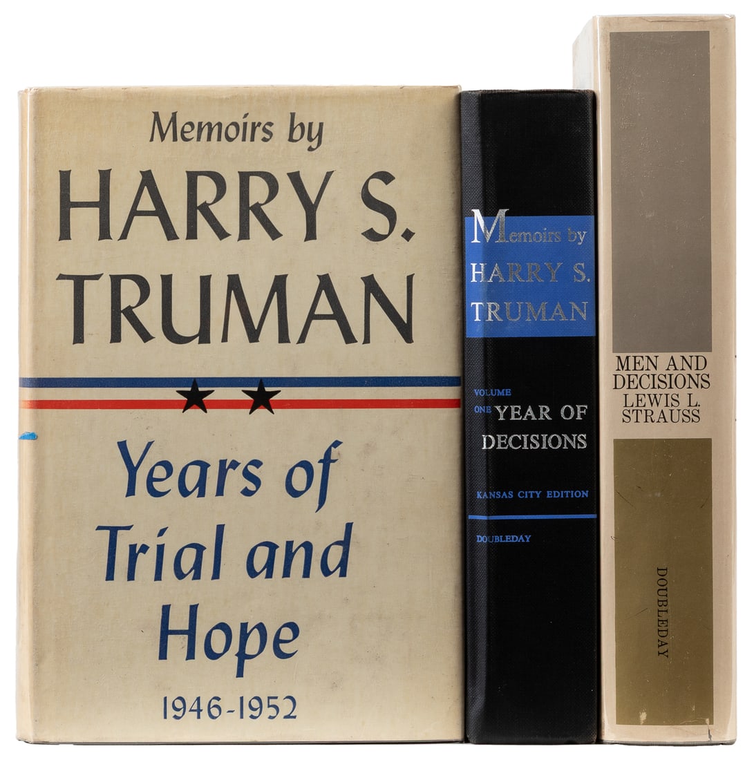 [AMERICANA]. [TRUMAN ADMINISTRATION. Pair of Signed Titles in 3 Volumes. [V.p., 1956-1962]. (1 of 1)