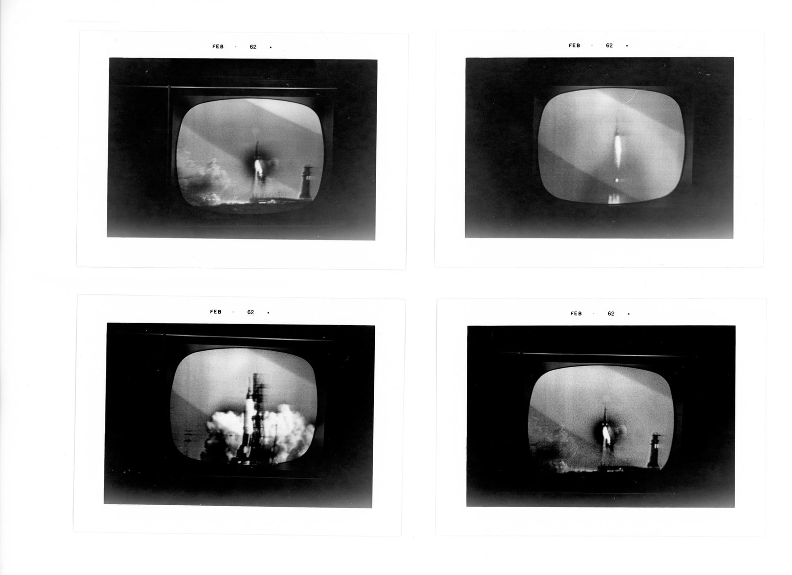 Apollo Program Television Screen Photographs. 1962. - 2