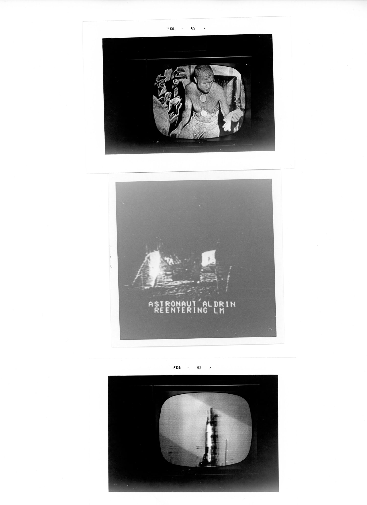 Apollo Program Television Screen Photographs. 1962. - 3
