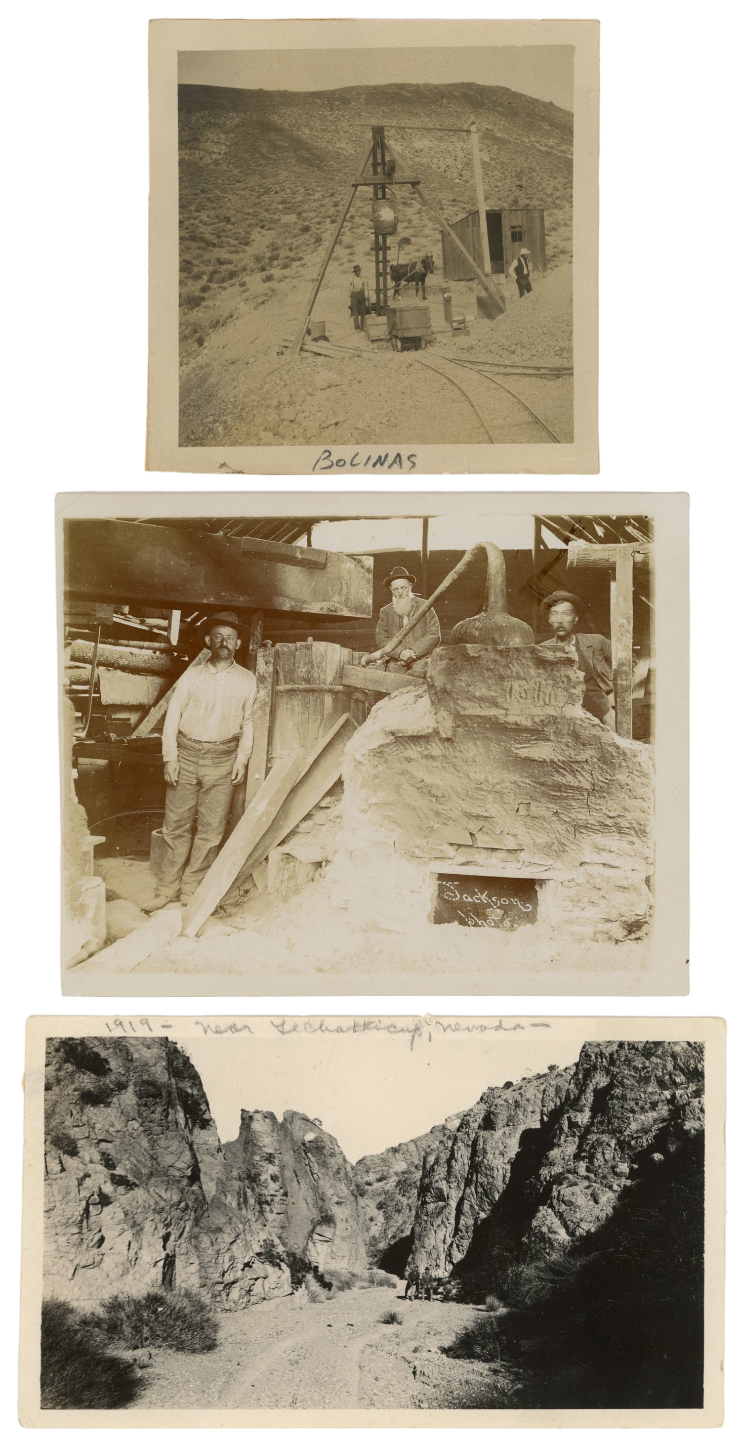 Large Photography Grouping of Mining, Mining Towns and Miners. (1 of 16)
