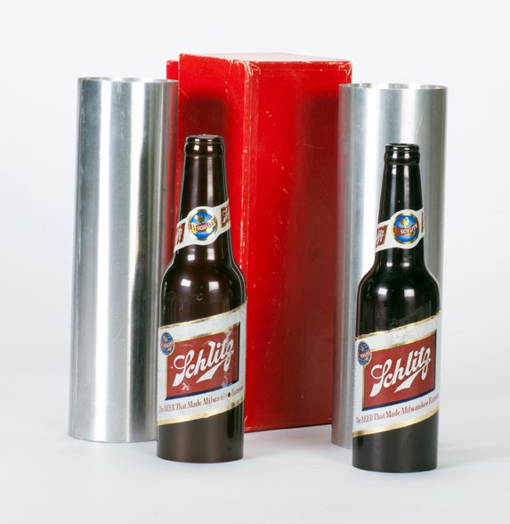 Passe Passe Bottles. Himber’s Custombilt Magic: Passe Passe Bottles. New York, Himber’s Custombilt Magic, ca. 1959. A bottle of beer and a glass magically transpose positions from under one metal tube to another, as if by magic. Tubes stand 11”