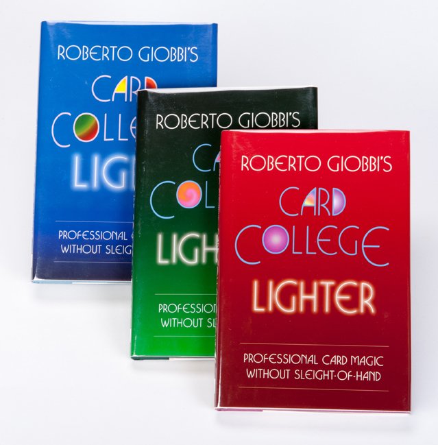 Giobbi, Roberto. Set of three Card College books: Giobbi, Roberto. Set of three Card College books. Including Card College Light (2006), Card College Lighter (2008), and Card College Lightest (2010). Seattle: Hermetic Press. Cloth, with matching pict